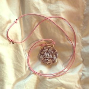 Adjustable Ceramic Flower Necklace!!!